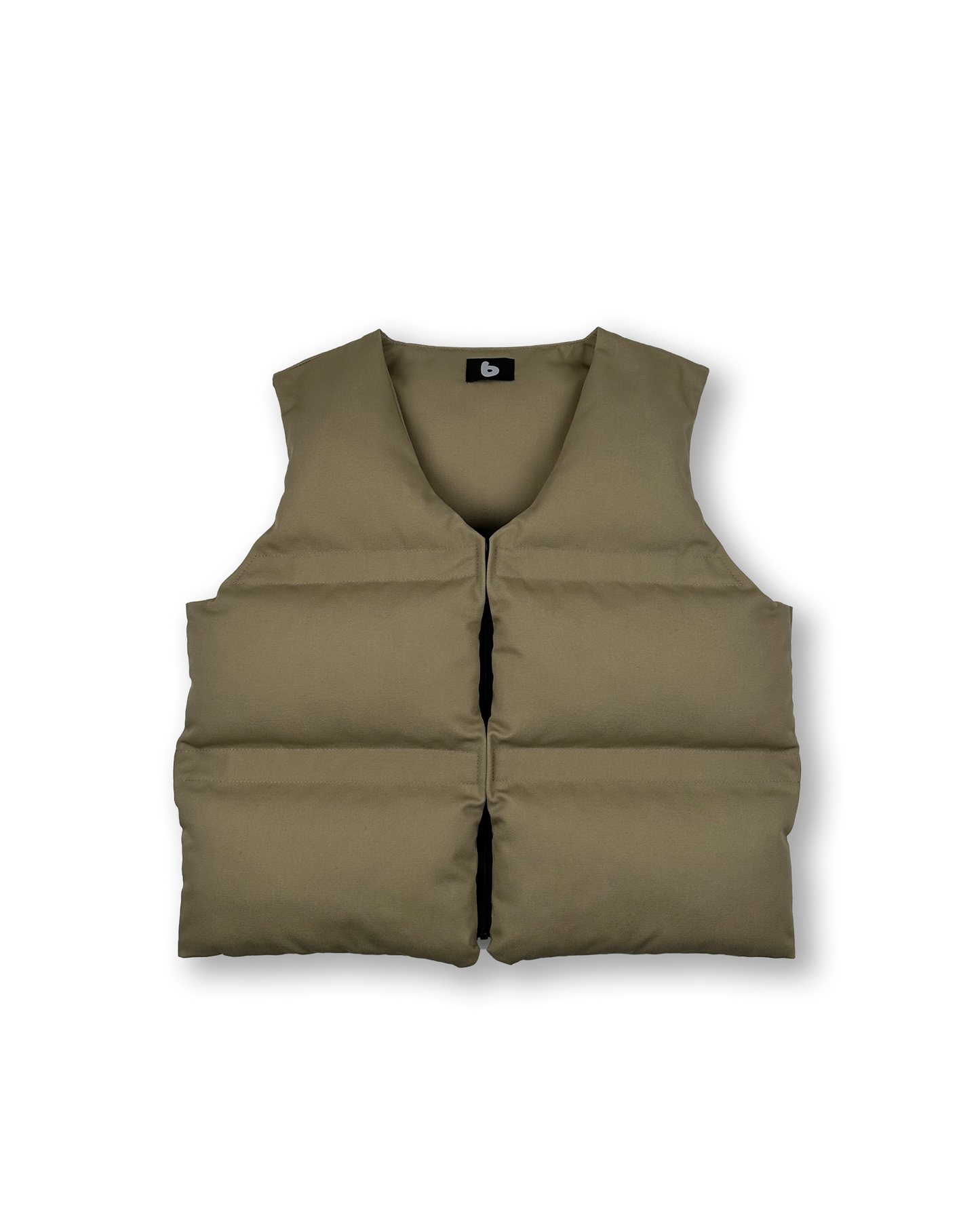 BEIGE PUFFER VEST